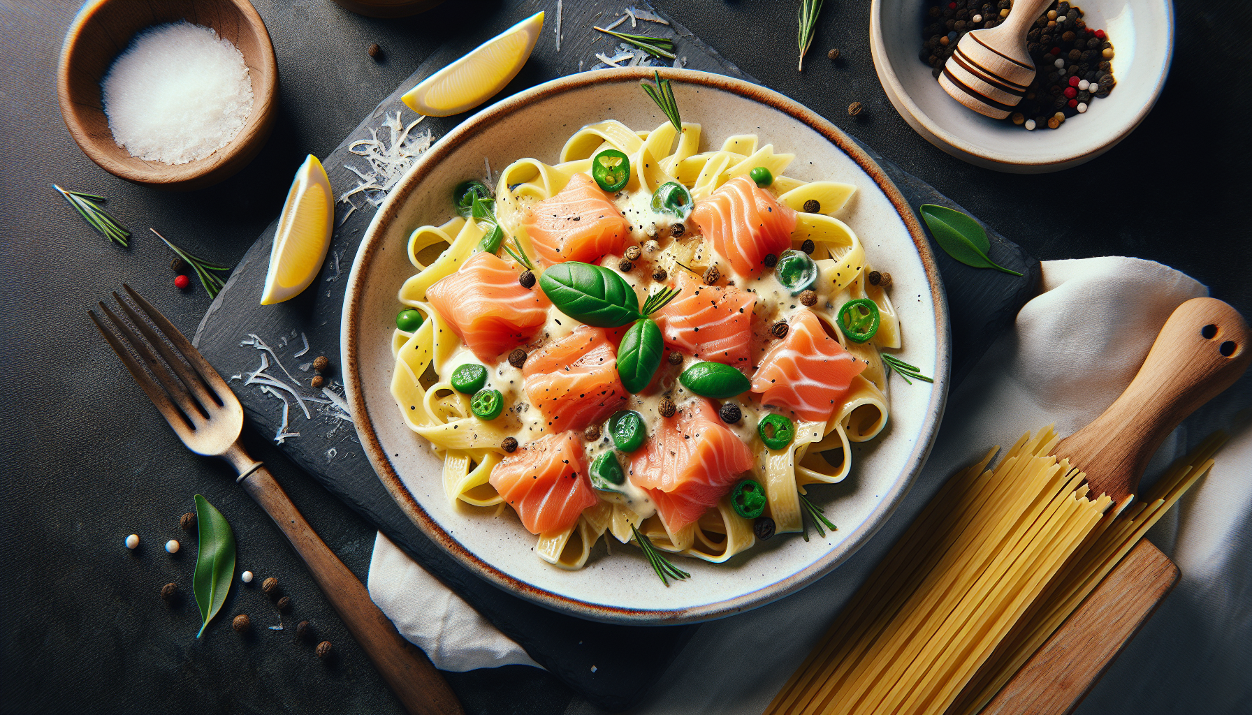 Pasta al salmone affumicato e panna